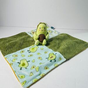 Mary Meyer Avocado Soft Plush Lovey Baby Security Blanket Fleece Corduroy 12.5"